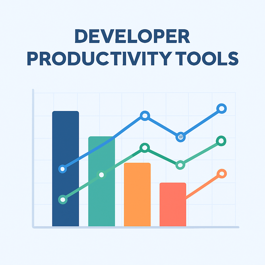 Market analysis chart comparing developer productivity tools usage