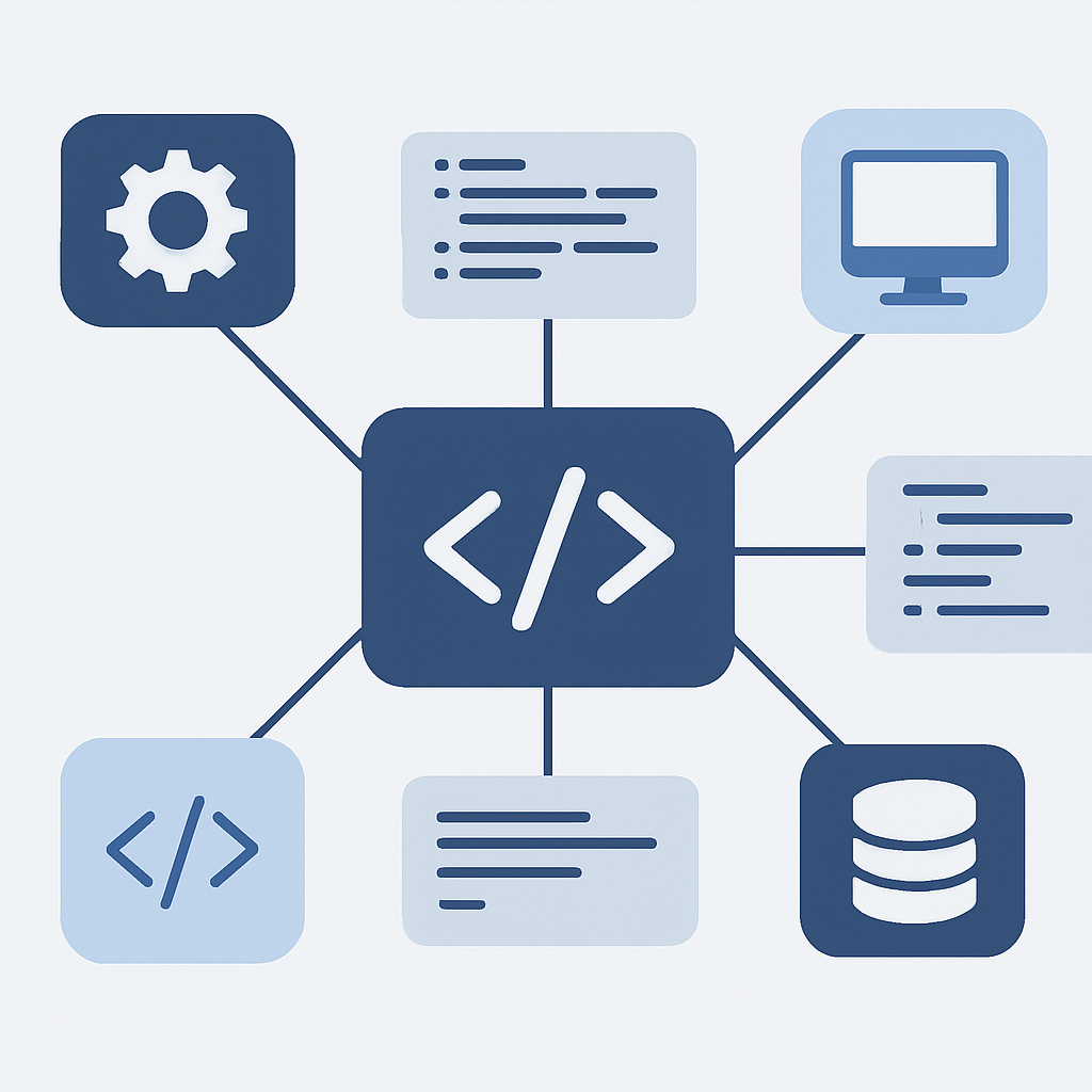 Concept map illustrating interconnected programming concepts