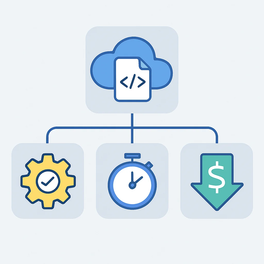 Benefits of Infrastructure as Code Diagram