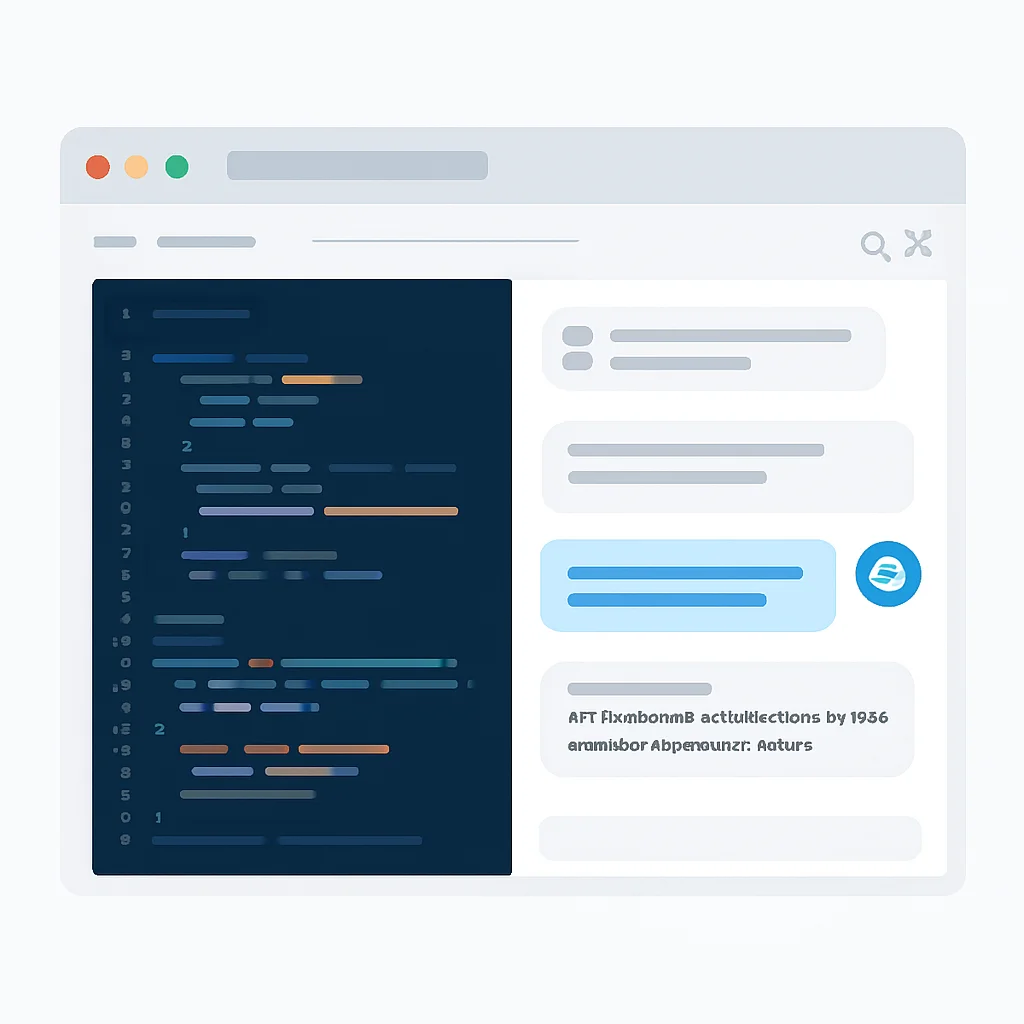 Cursor AI editor with integrated chat and refactoring options