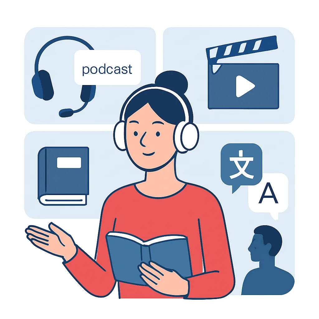 Immersion in language learning environment