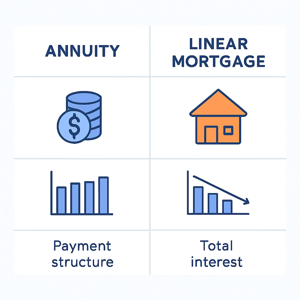 Annuity vs. Linear Mortgage Comparison