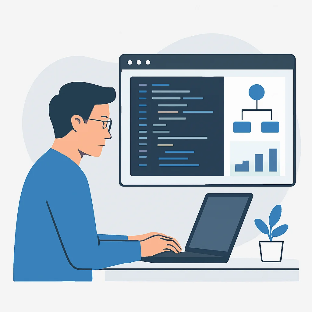 Developer schrijven van technische blogpost
