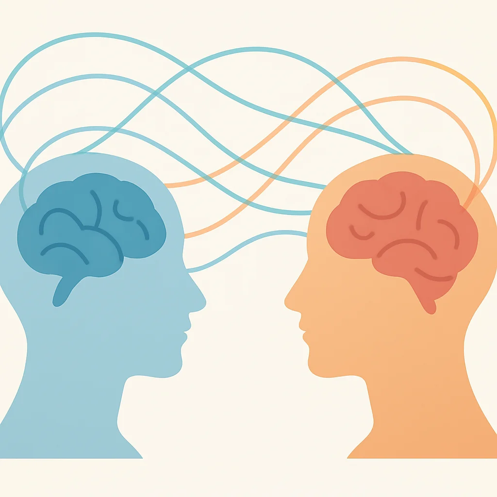 Emotional intelligence and empathy illustration