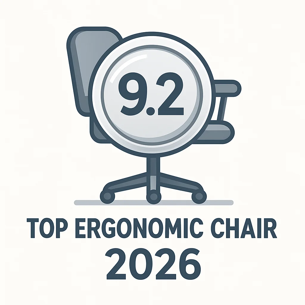 Overall rating badge for ergonomic chairs
