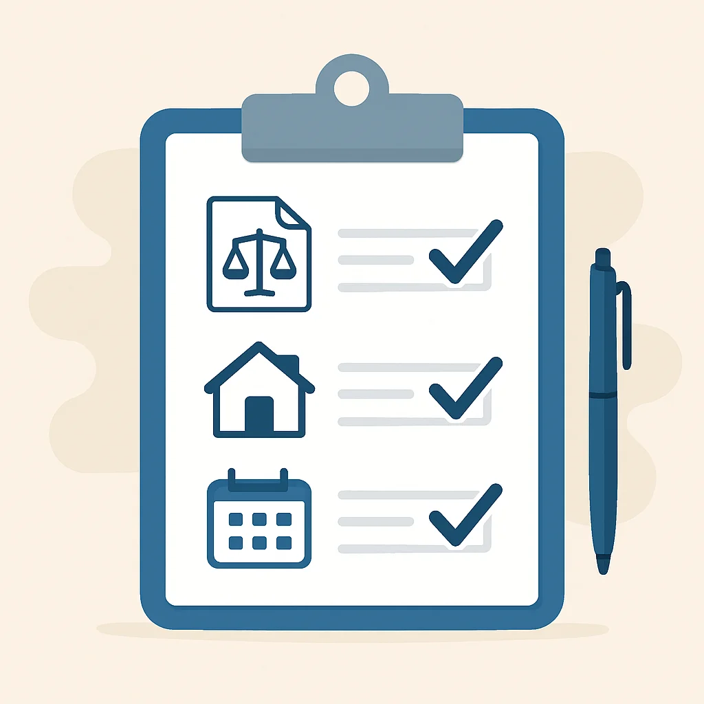 Landlord compliance checklist illustration