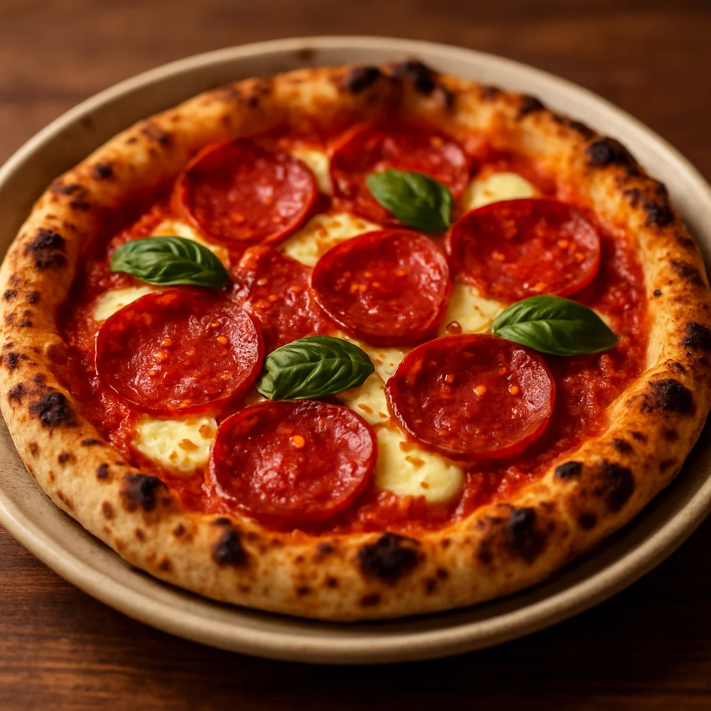 Authentic Neapolitan Diavola pizza