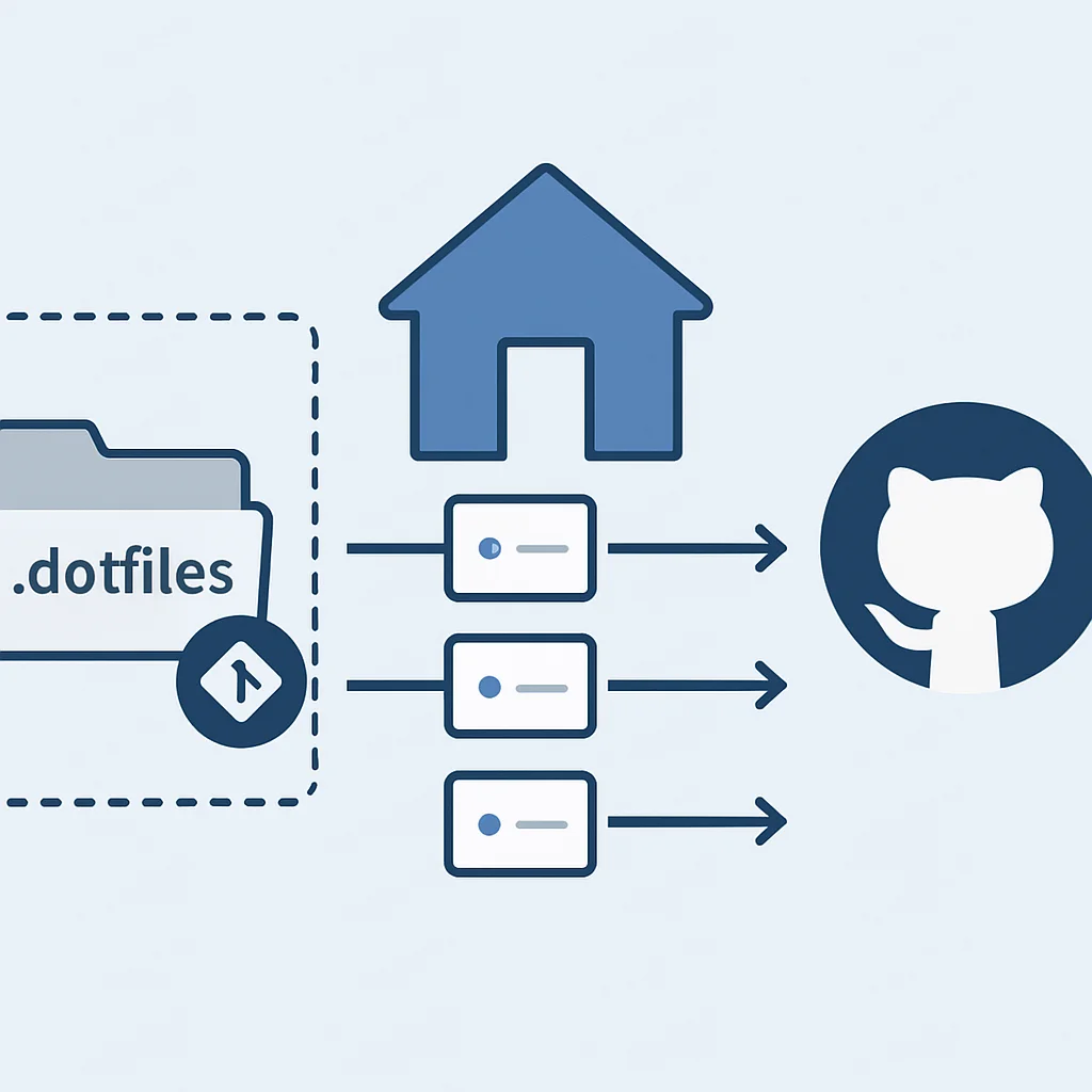 Dotfile management workflow with Git and symbolic links