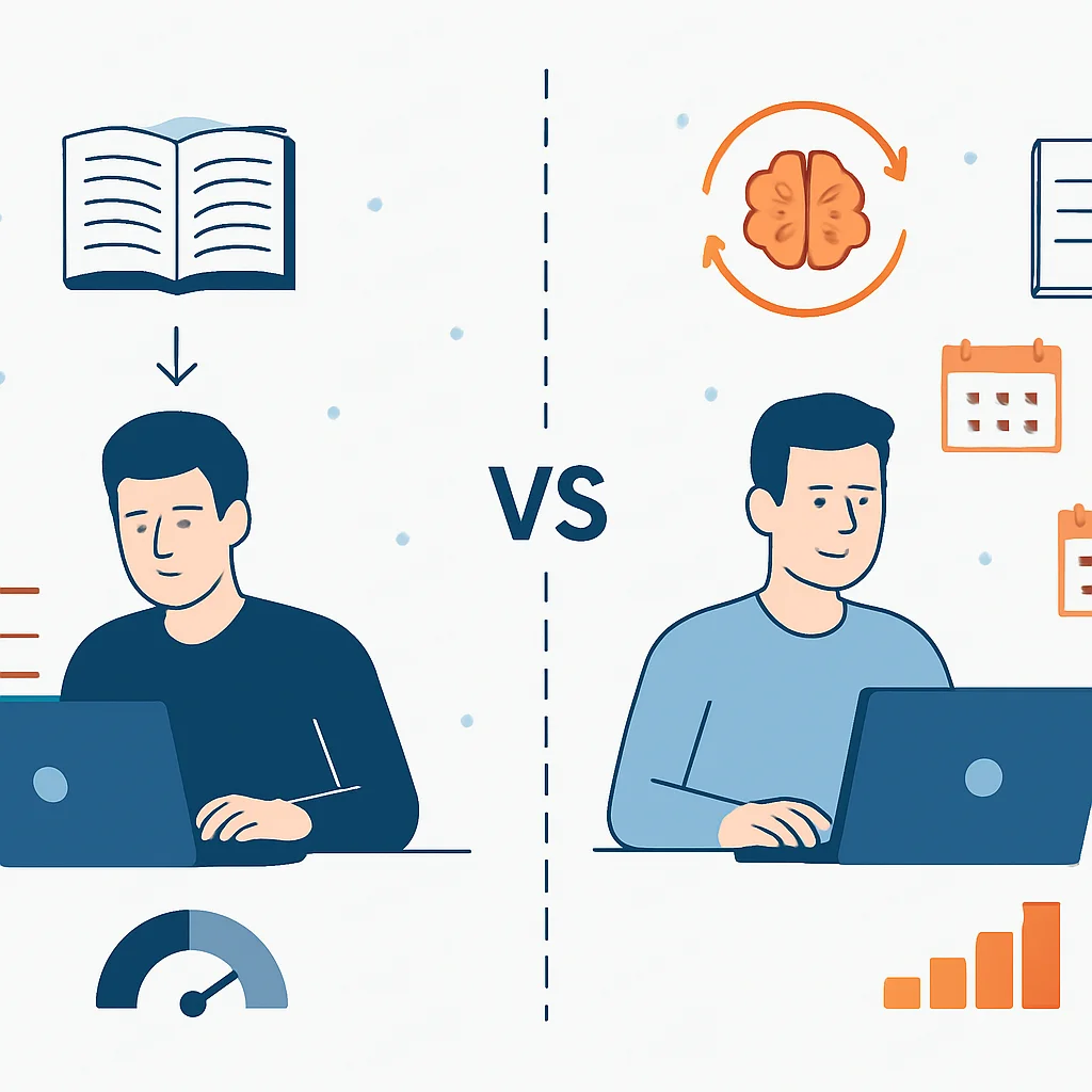 Old vs New Learning Methods Infographic