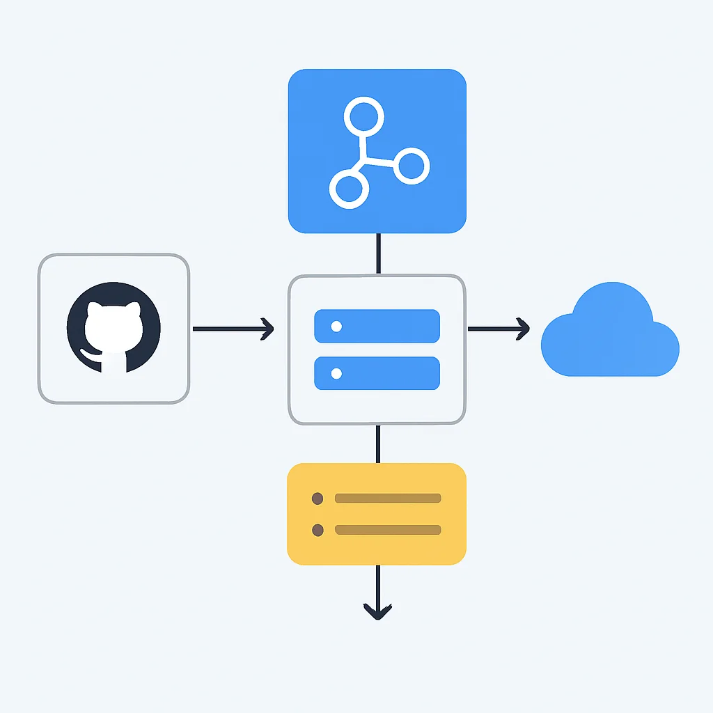 GitHub Actions workflow architecture diagram