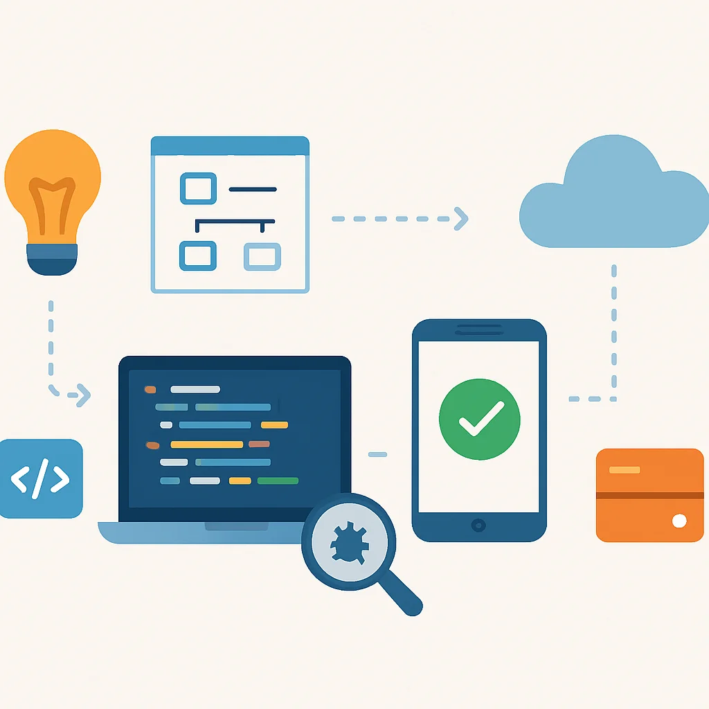 Developer side project workflow diagram