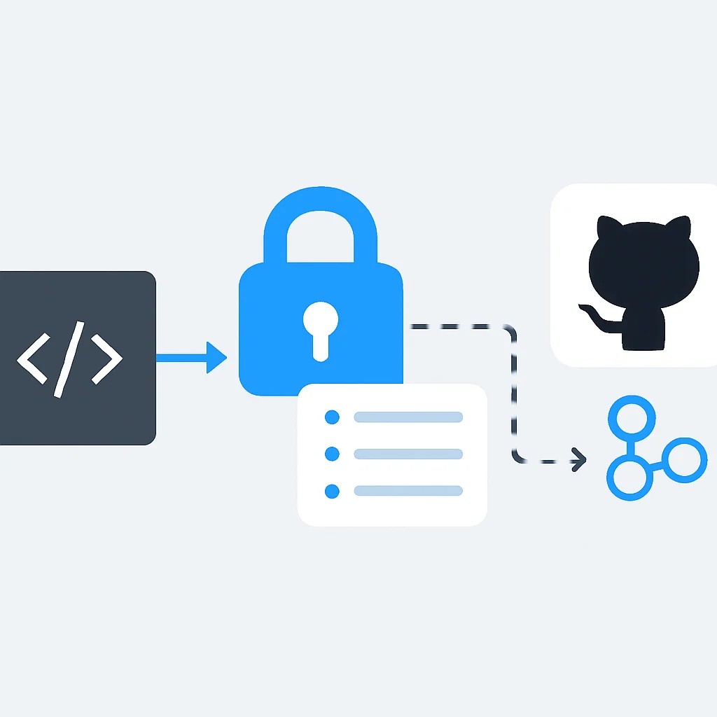 GitHub Actions secrets management diagram