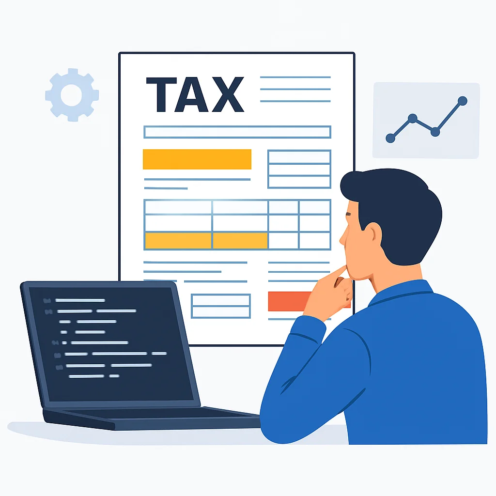 Developer optimizing tax form