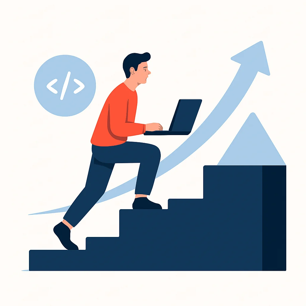 Developer overcoming learning challenges
