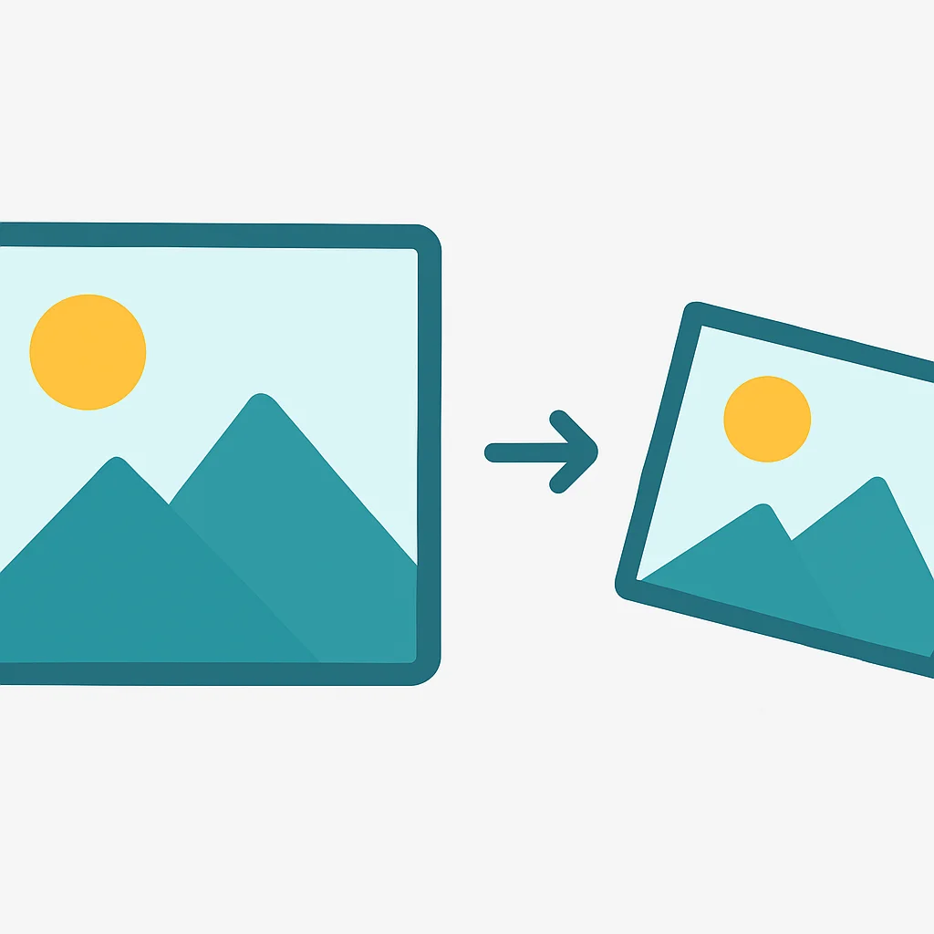 Basic image manipulation: resized, cropped, and rotated examples