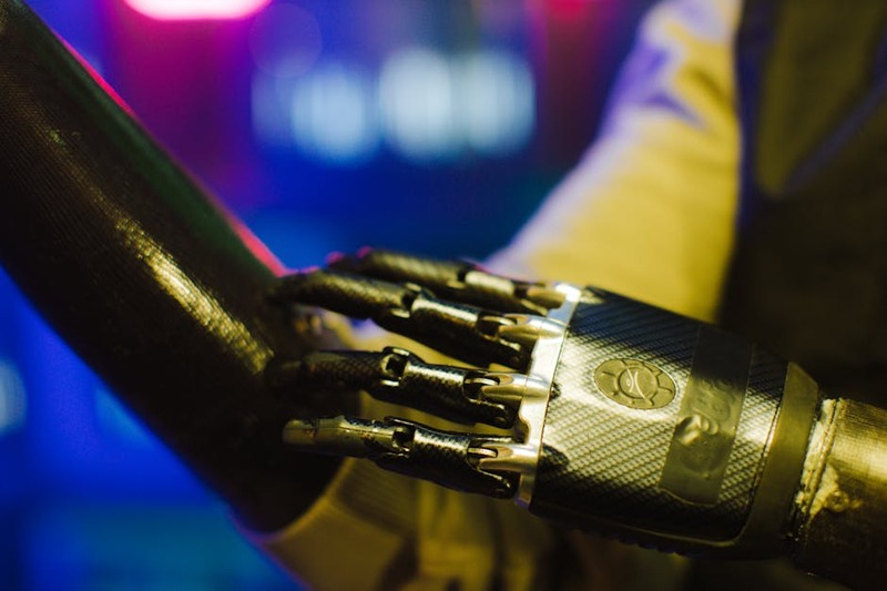 Cybernetic Serenade neon city at night