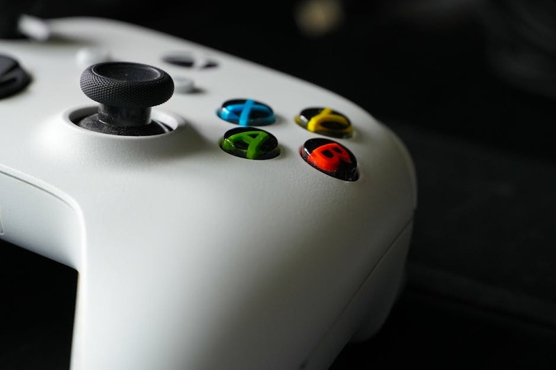 Gamer enjoying a story-driven game