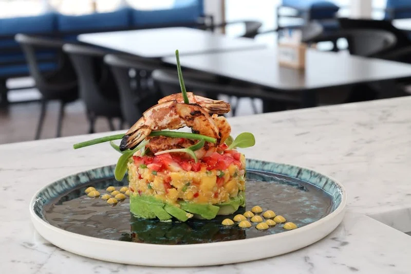 Elegant Dutch shrimp tartare starter