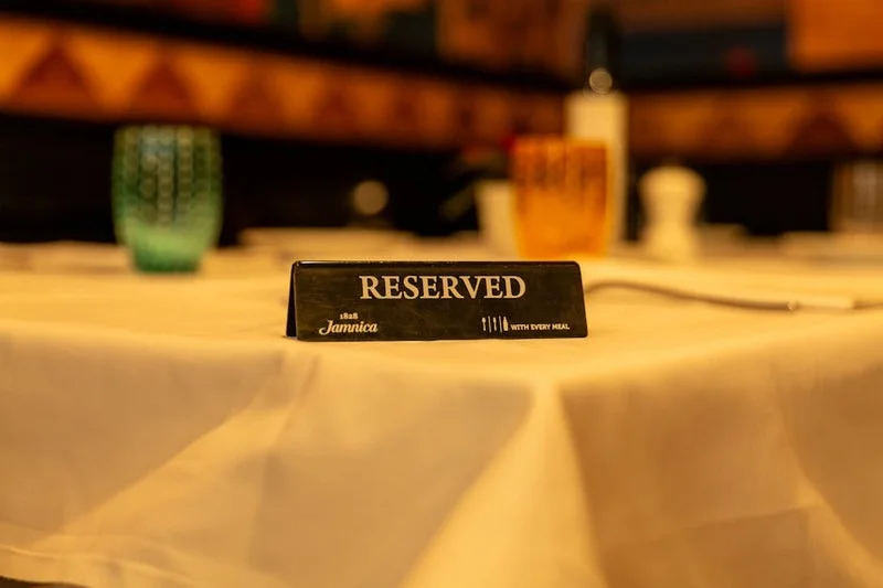 Online reservation confirmation for a restaurant visit