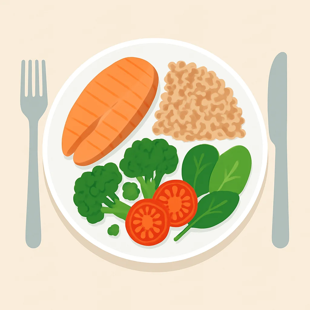 Balanced meal plate for developers