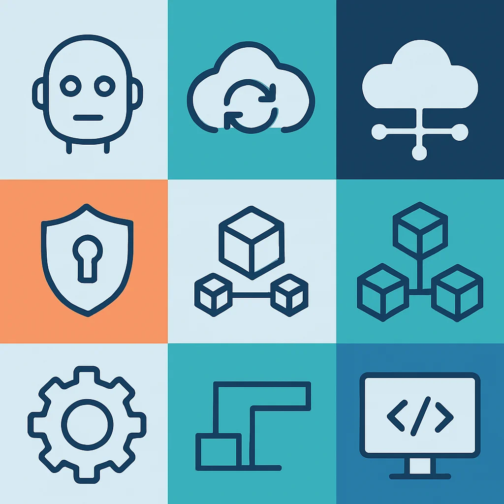 Developer specialization icons grid
