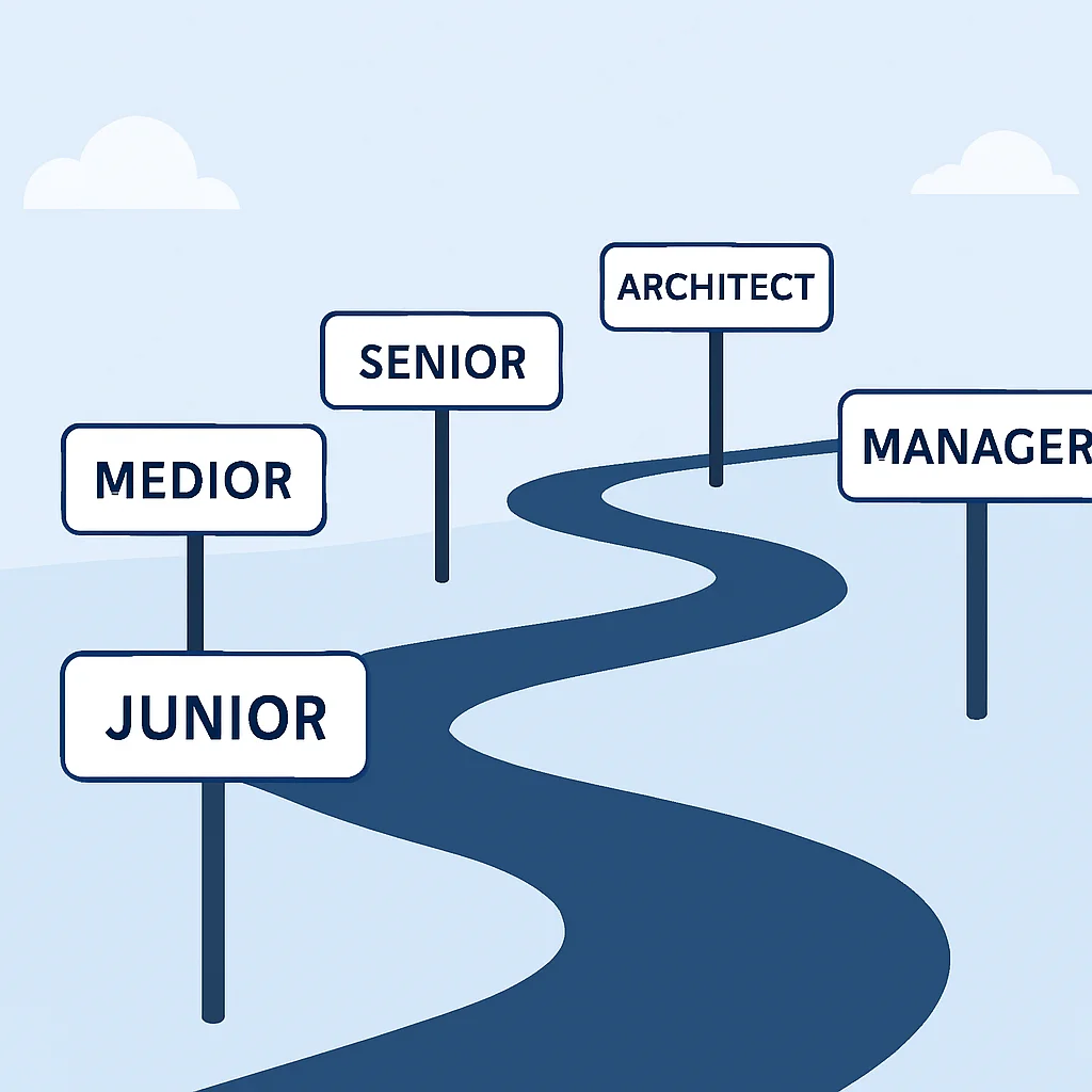Developer career path visualization