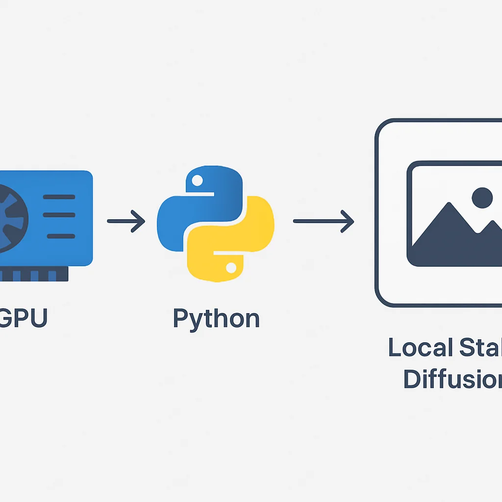 Local Stable Diffusion architecture diagram