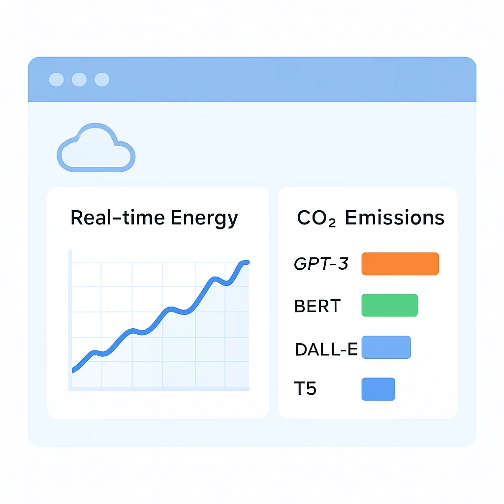 AI energy consumption monitoring dashboard