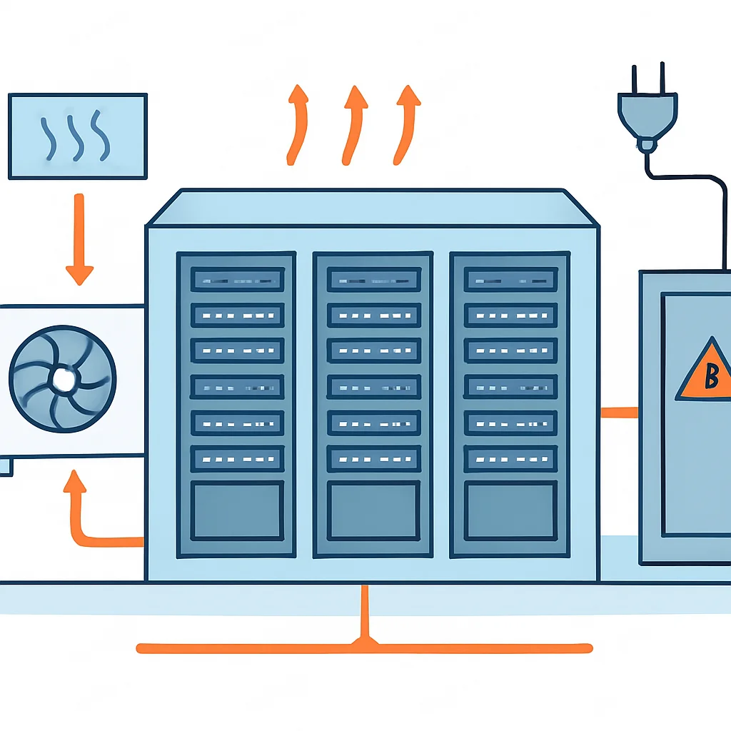 Data center energy consumption architecture diagram