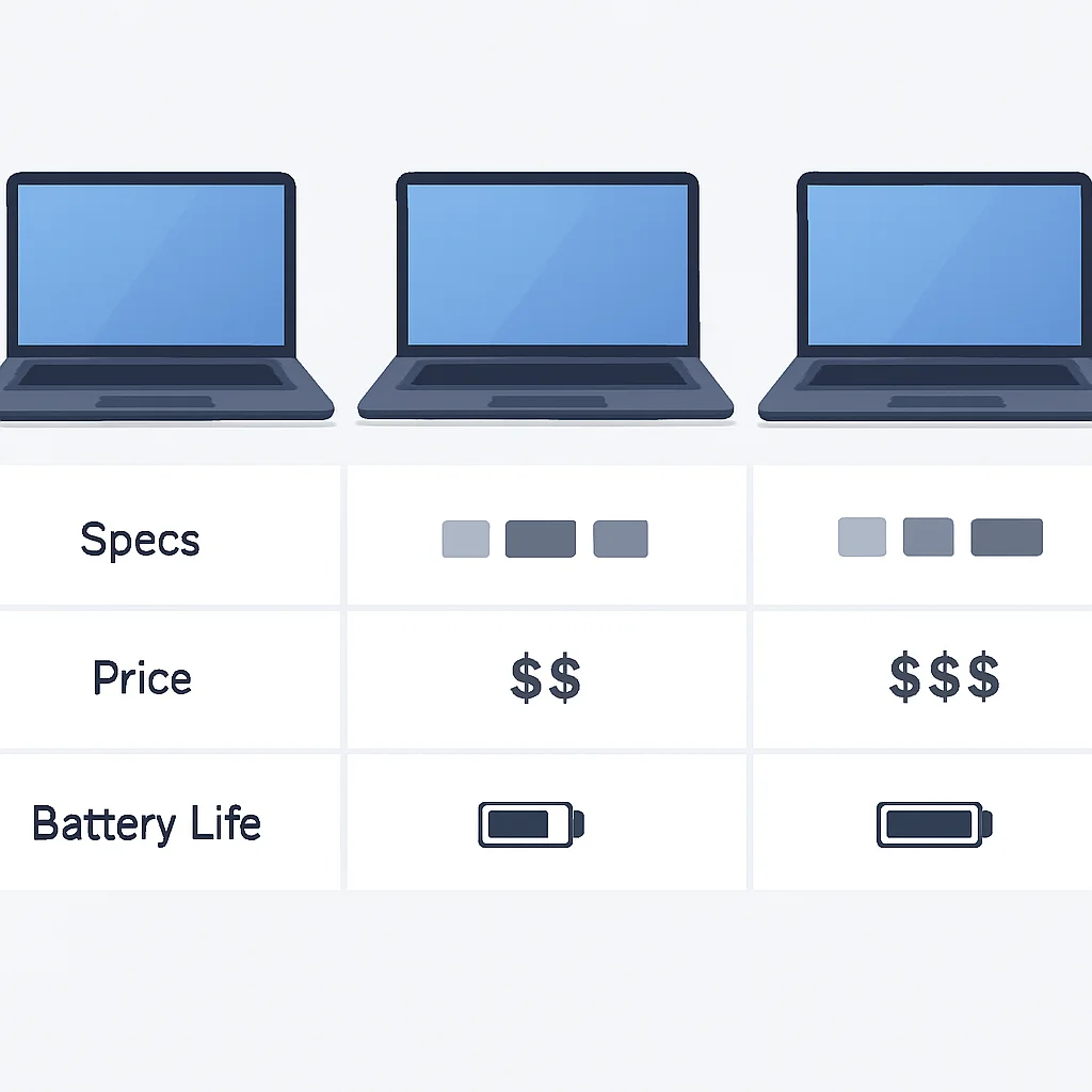 2026 Developer Laptop Comparison Table