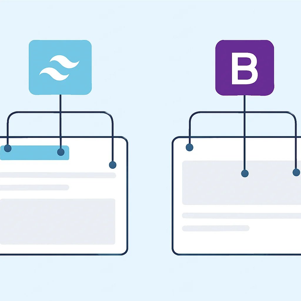 Architectural comparison of utility-first vs component-based CSS frameworks
