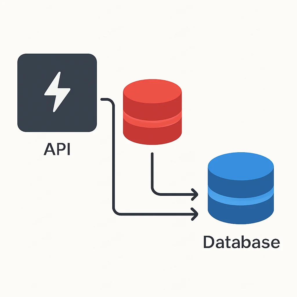 FastAPI application architecture with Redis caching