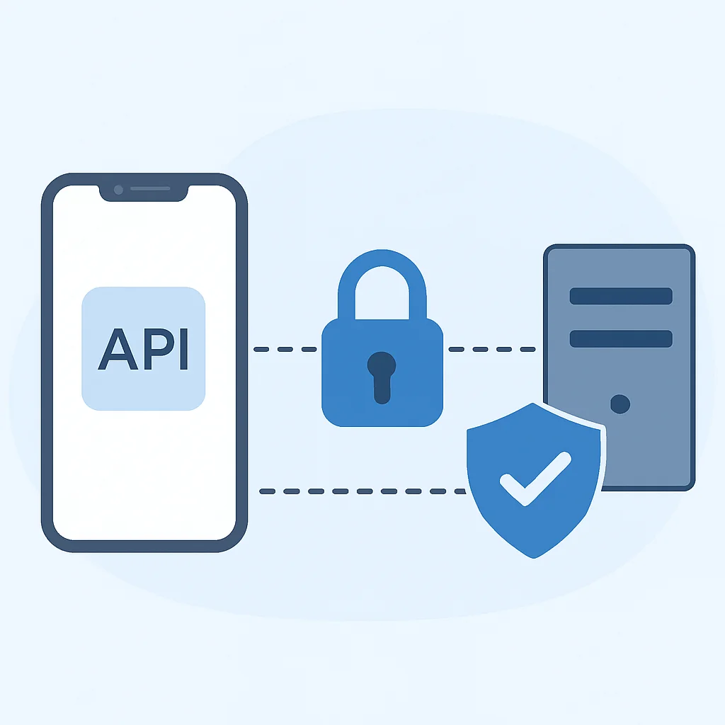 Secure API Communication Flow Diagram with Certificate Pinning