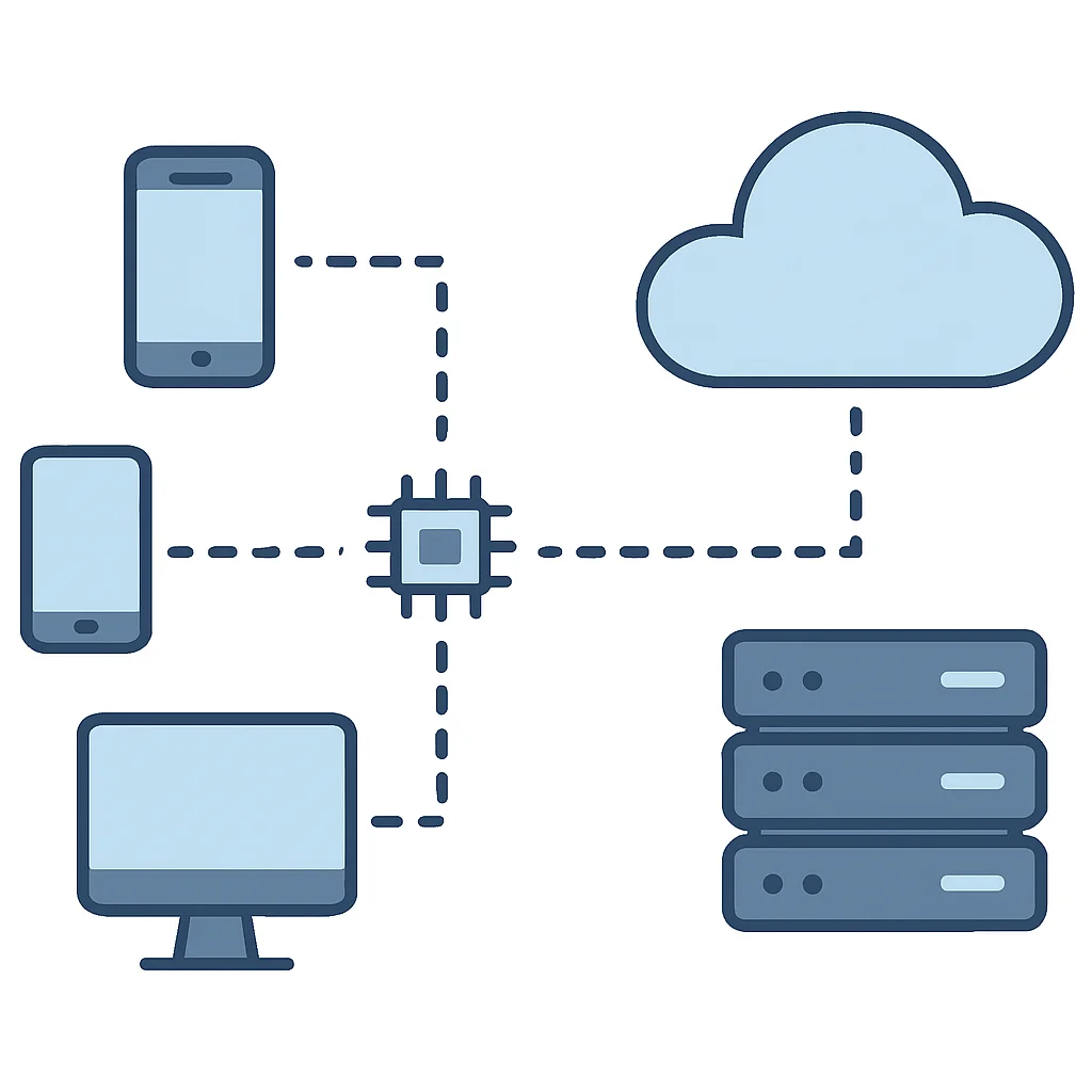 Cloud vs. Edge Computing Architecture Diagram