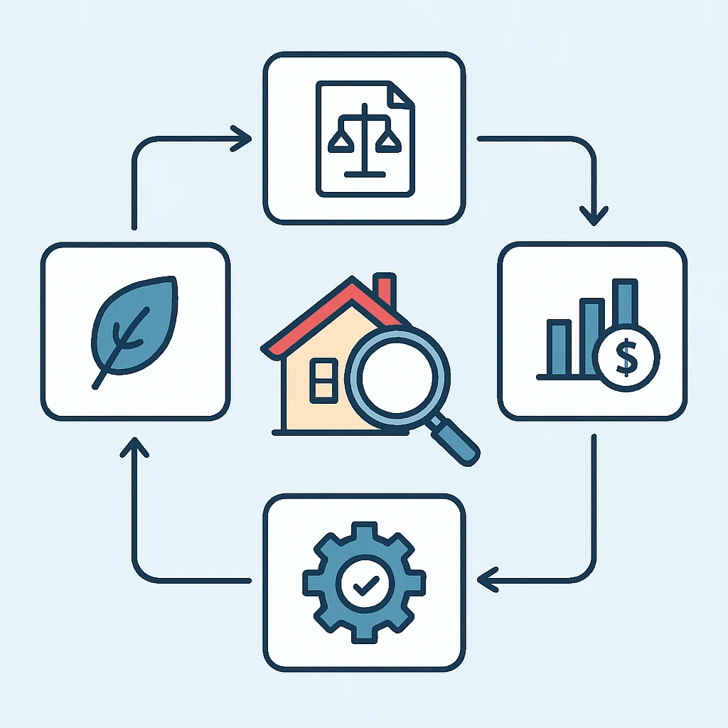 Due diligence proces vastgoed flowchart
