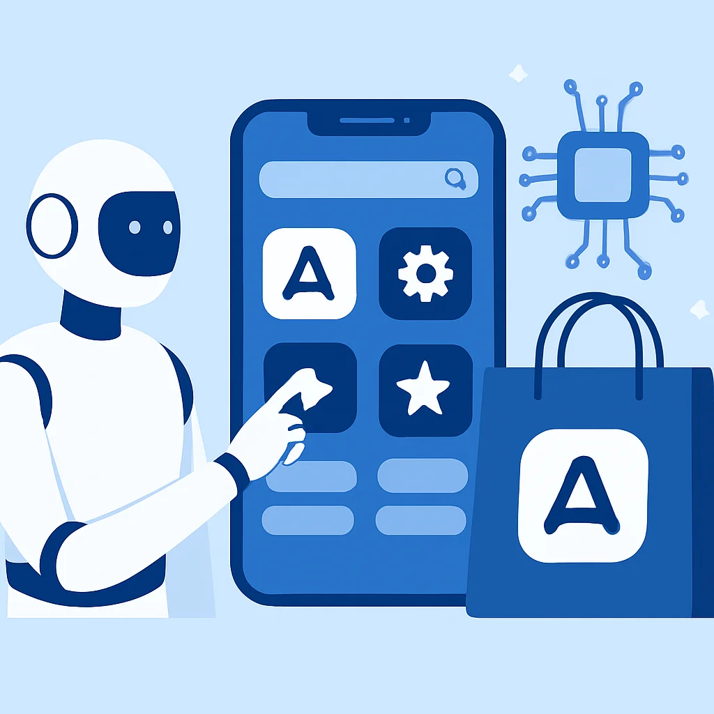 AI-powered app discovery concept