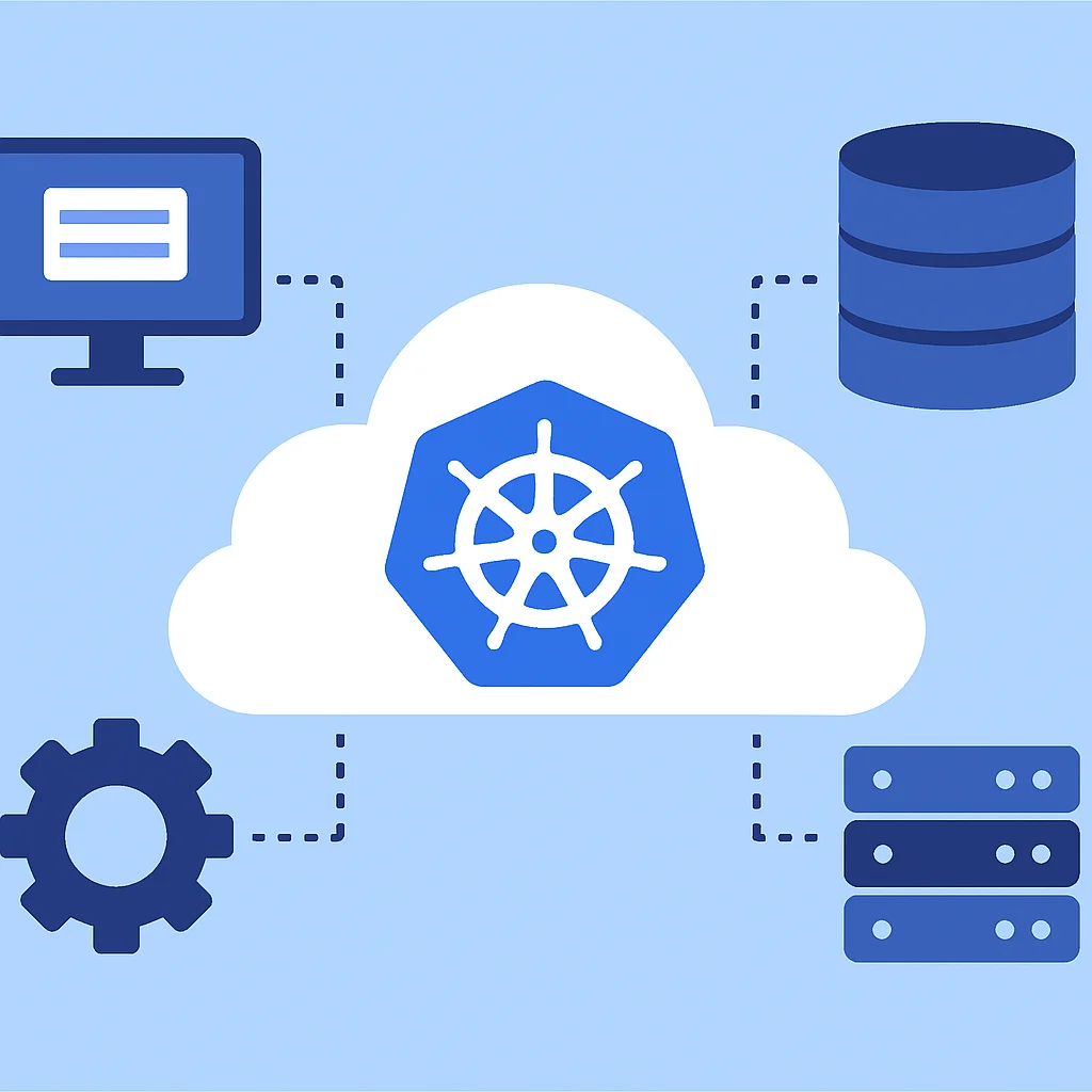 Simplified cloud environment with interconnected services