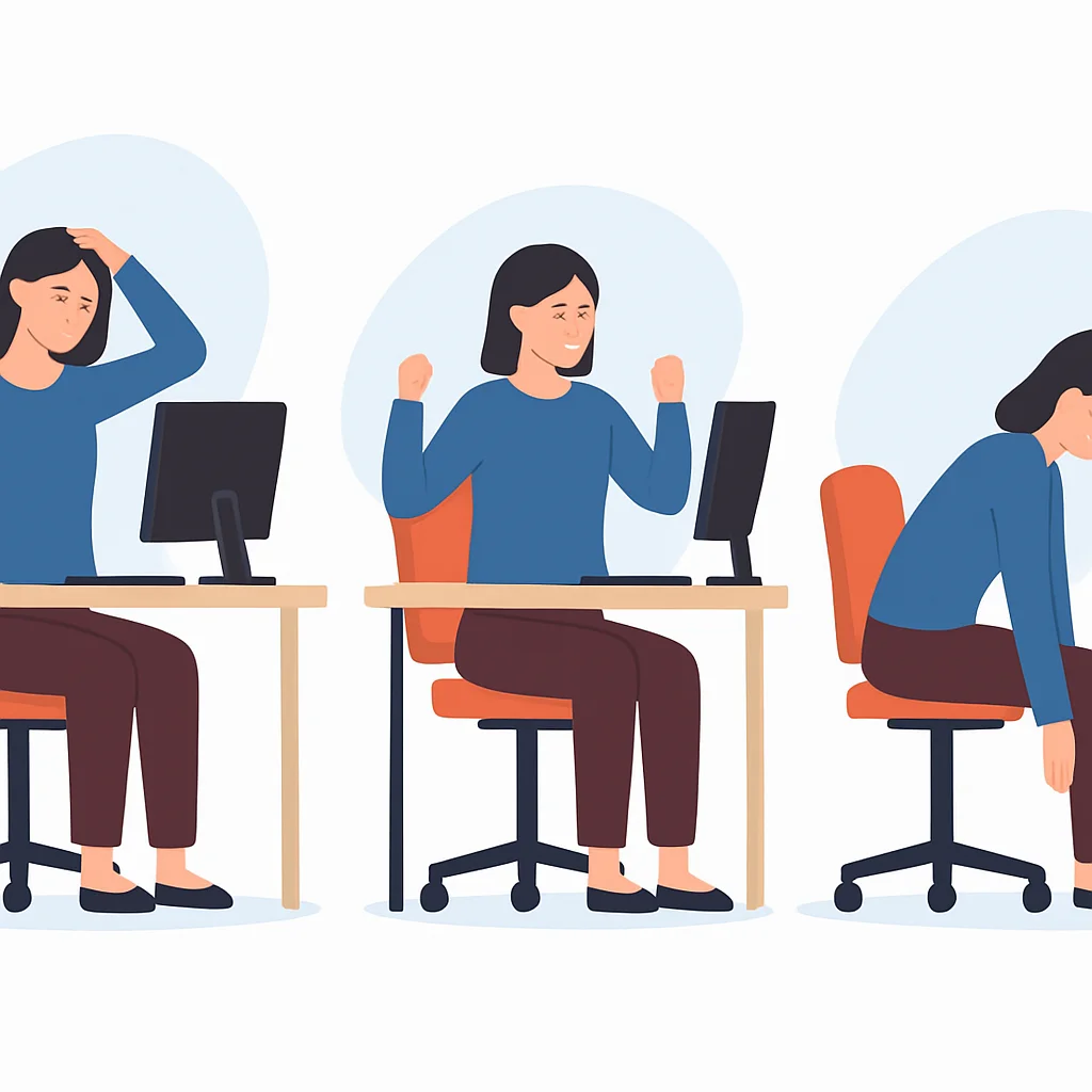 Simple desk stretches for office workers