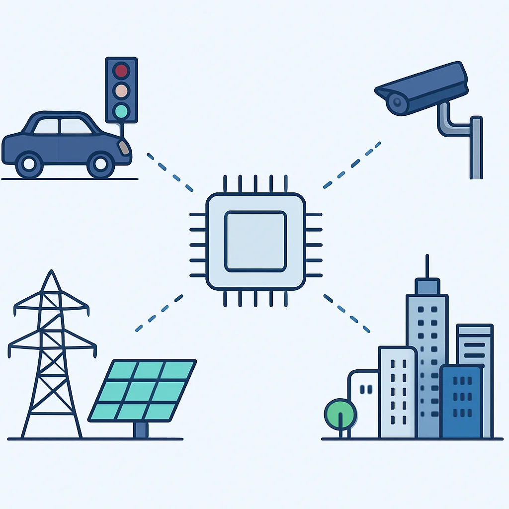 Smart city powered by advanced chip technology