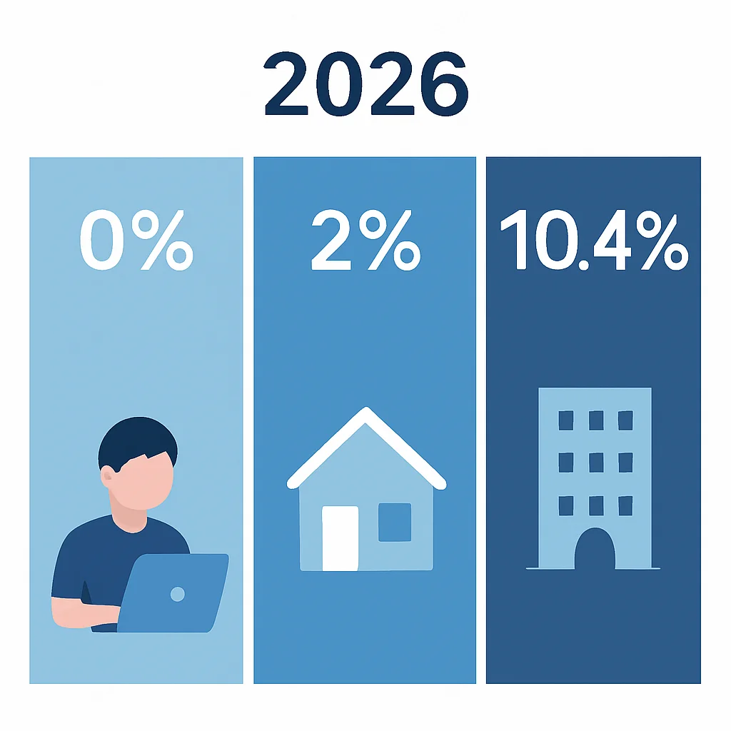 Overdrachtsbelasting tarieven 2026 infographic