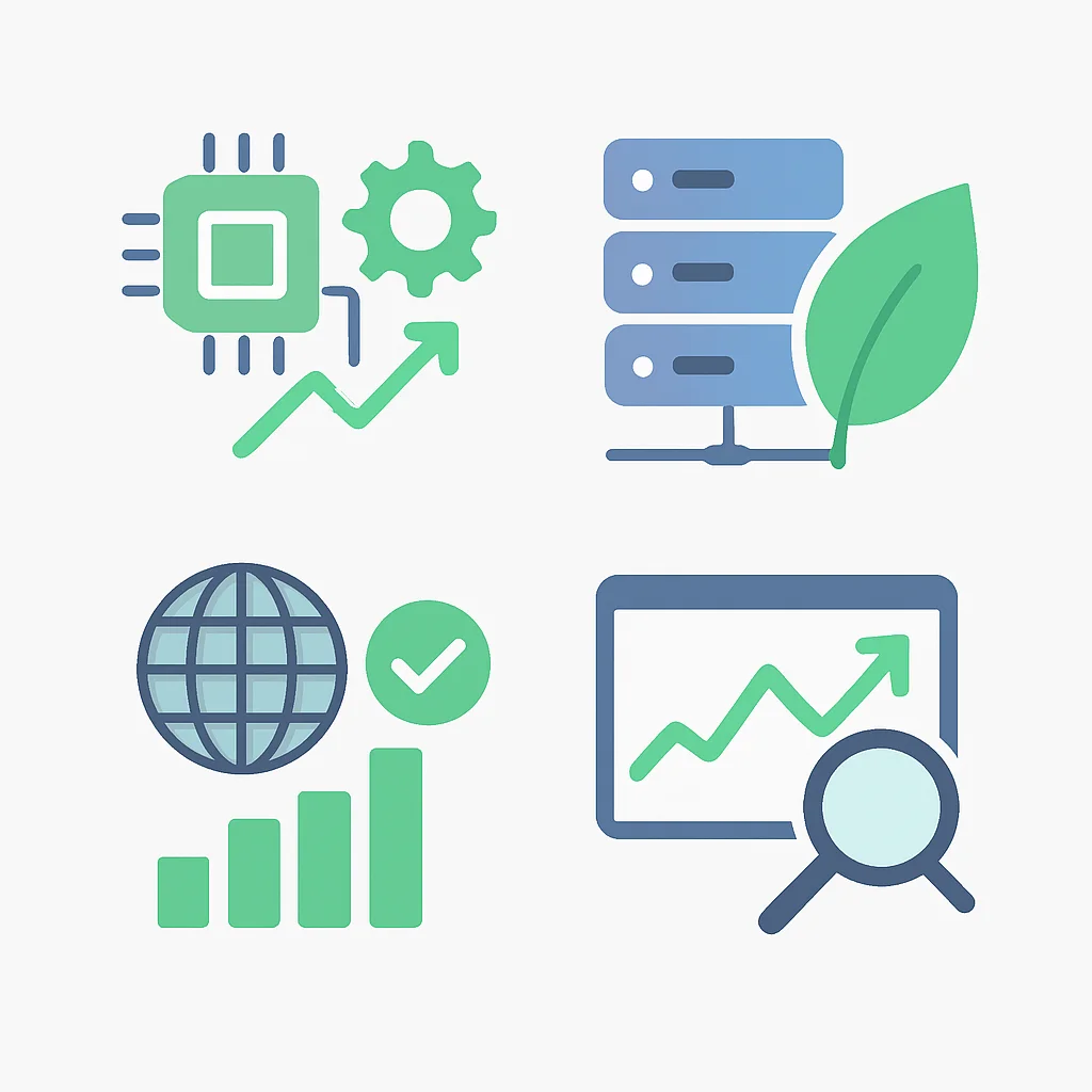 Sustainable AI development infographic