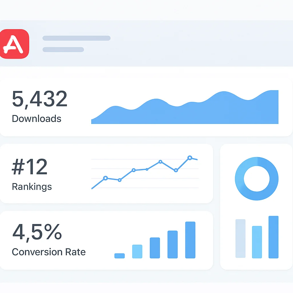 ASO analytics dashboard screenshot