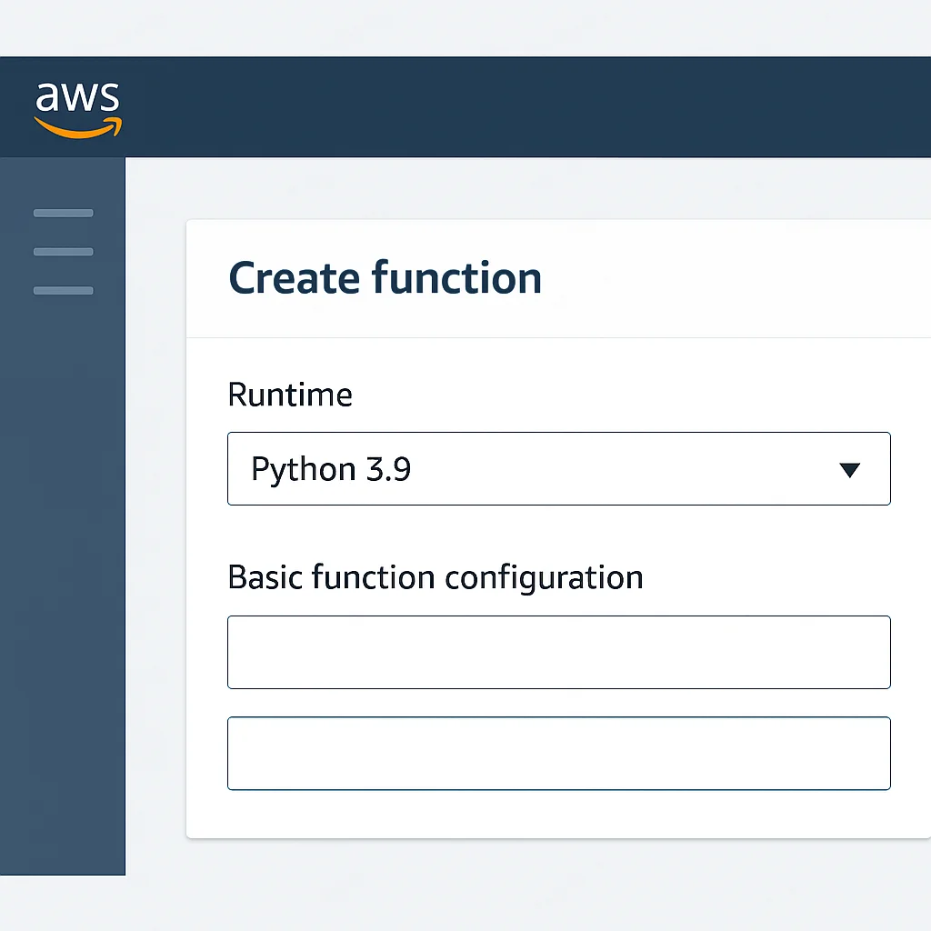 AWS Lambda Function Creation in Console