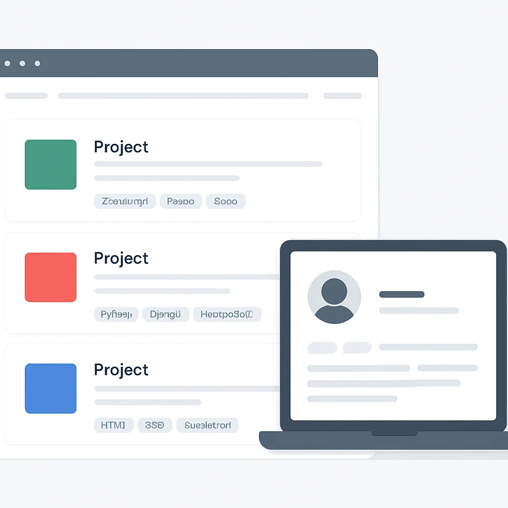Developer's online portfolio and GitHub profile