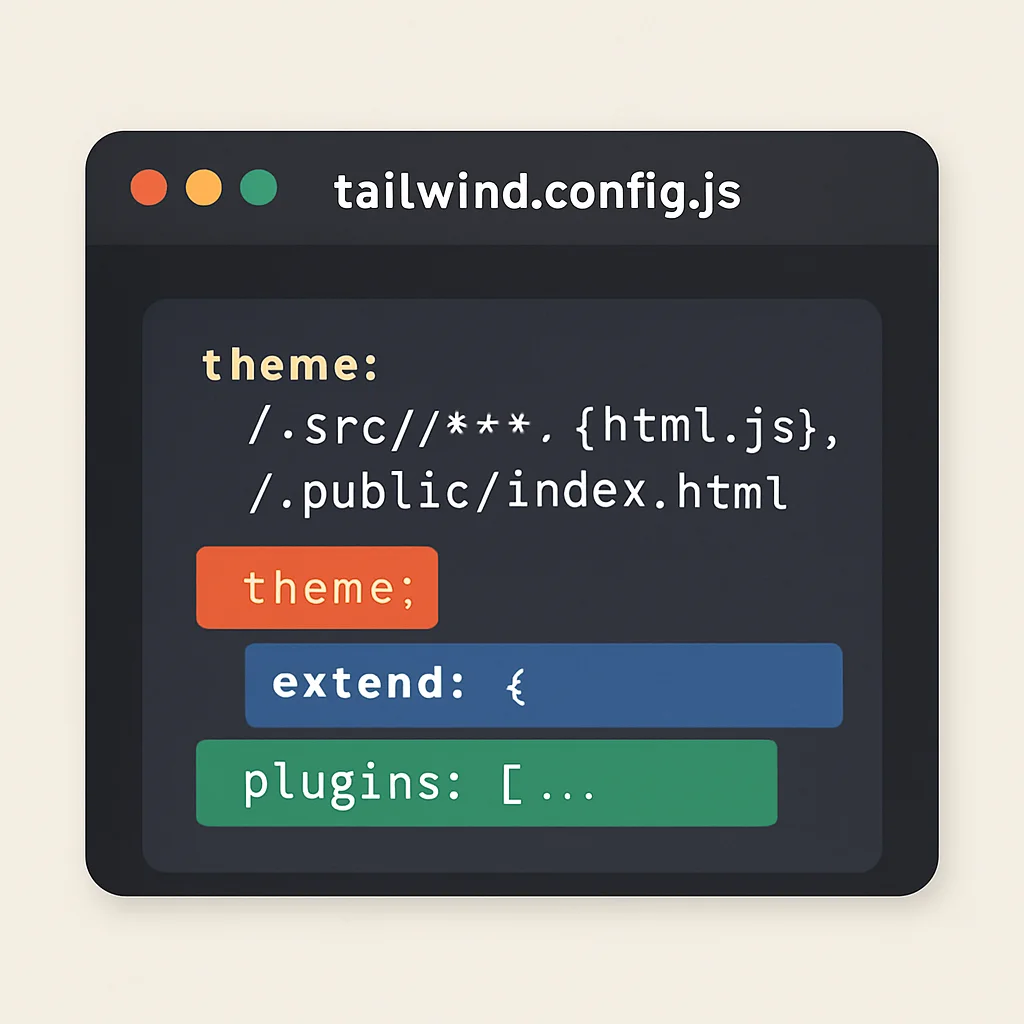 Tailwind CSS configuration file structure