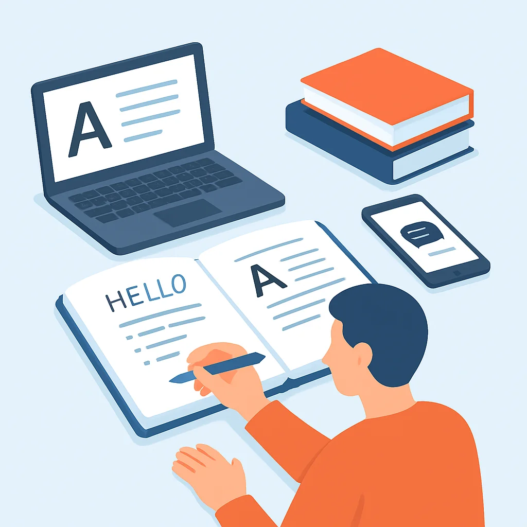 Holistic language learning with consistent daily practice