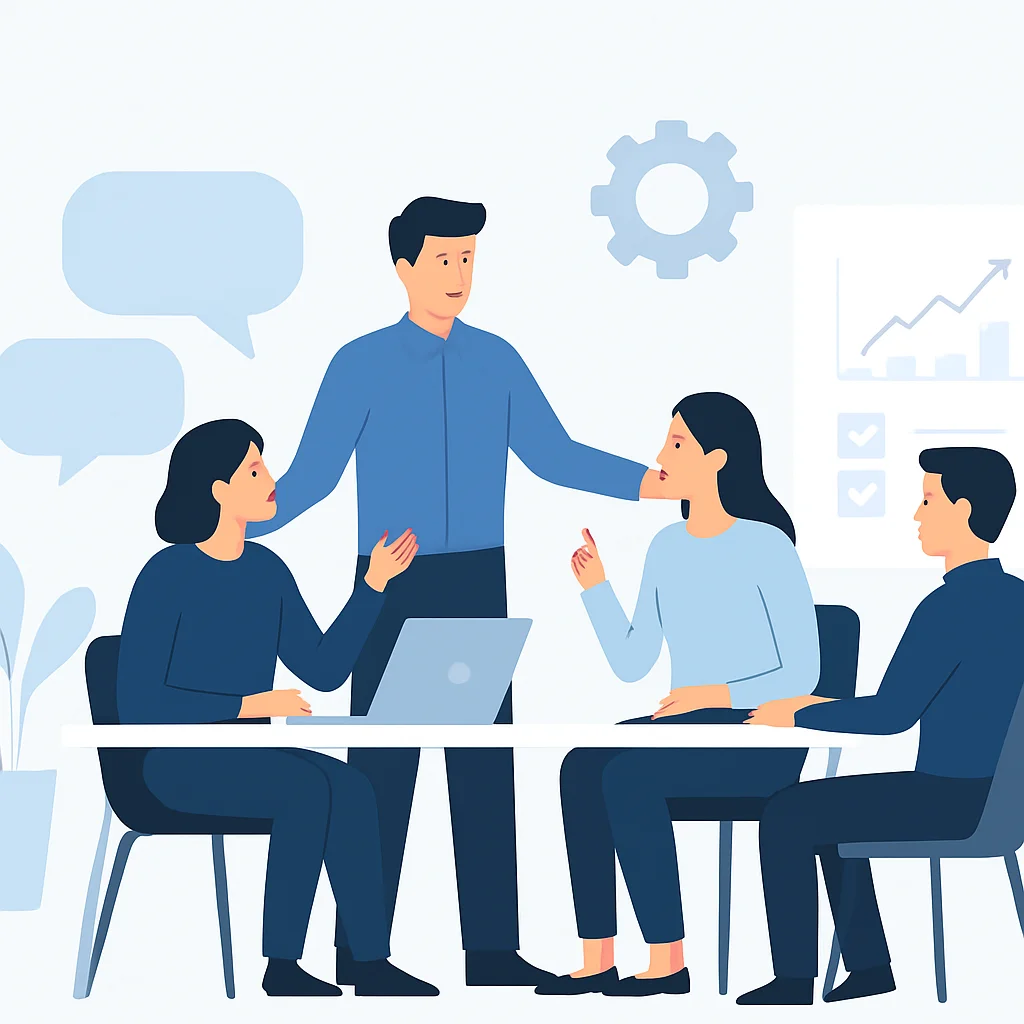 Effective tech team management illustration