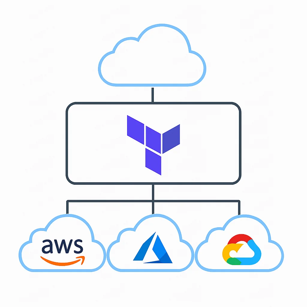Multi-cloud architecture deployed by Terraform