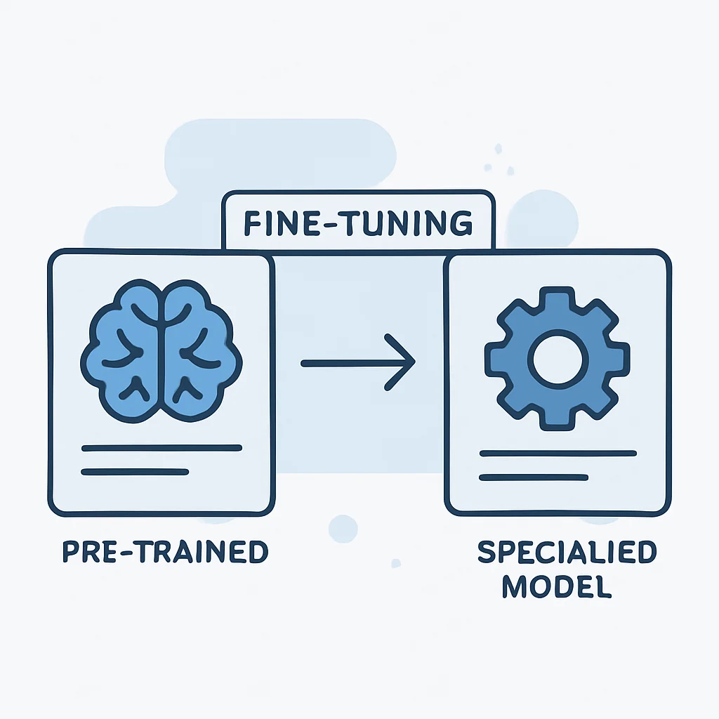 LLM fine-tuning process diagram