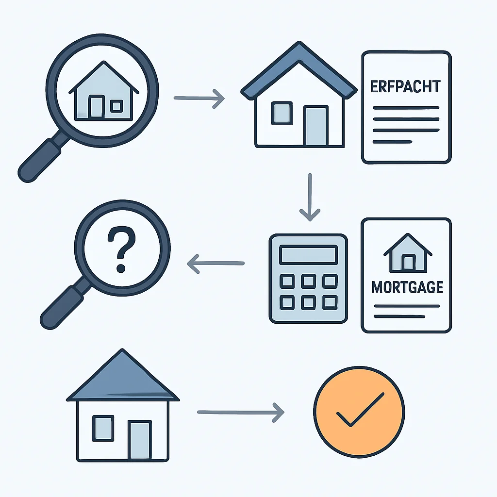 Buying a House with Erfpacht Process Flowchart